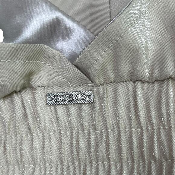 GUESS sleeveless Emma cropped satin bralette halter top NEW - Picture 8 of 13